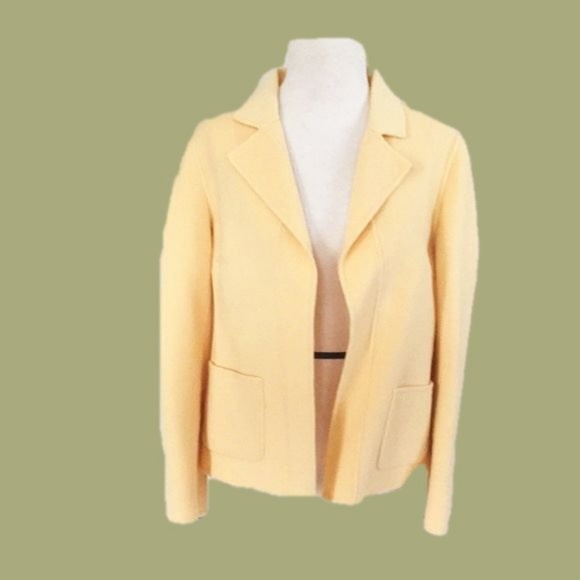 Talbots Jackets & Blazers - SOLD 🔥Talbots Petites Yellow 100% Wool Jacket 6